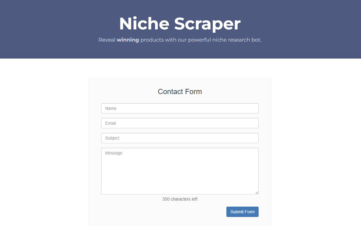 Customer Support of Niche Scraper